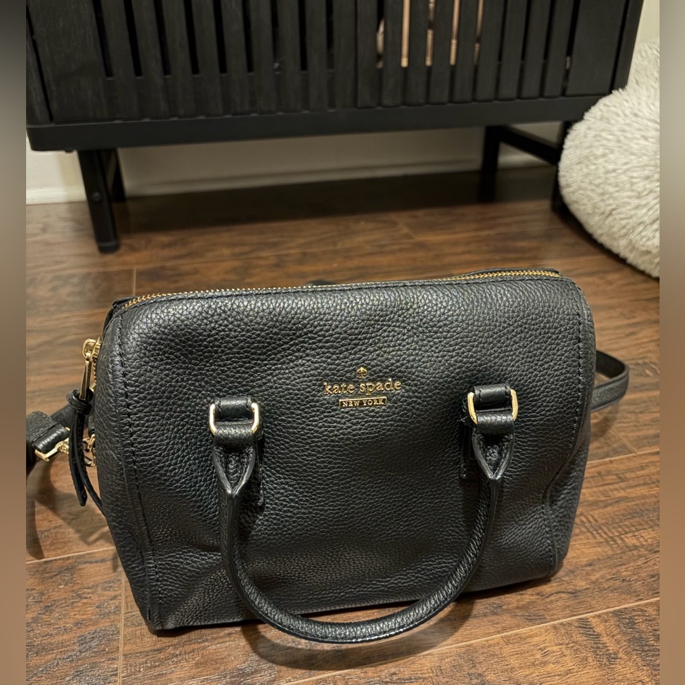 Kate Spade Black Leather Shoulder Bag